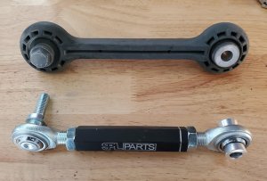 Audi A5 Sway Bar Endlinks - Front - SPL Parts - Adjustable - Black - `09-`16